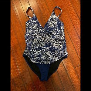 Chaps 20W 1pc Blue Swimsuit 🩱